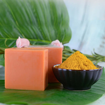 100g Turmeric Essential Oil Handmade Soap Cleansing Body Soap Old Ginger Soap